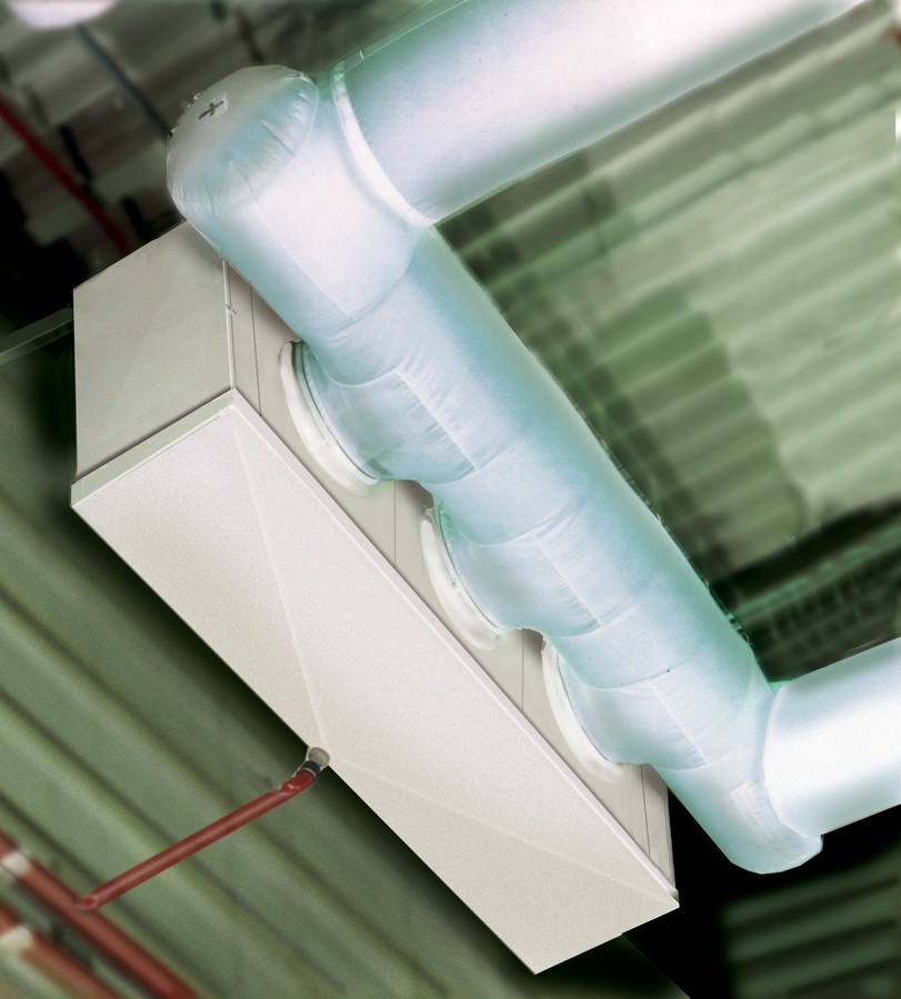 Industrial unit cooler for textile duct application